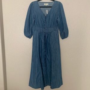 Madewell Chambray Button Down Dress